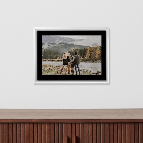 Simple Gallery of One Border 10x14 Multicolor  Canvas Print