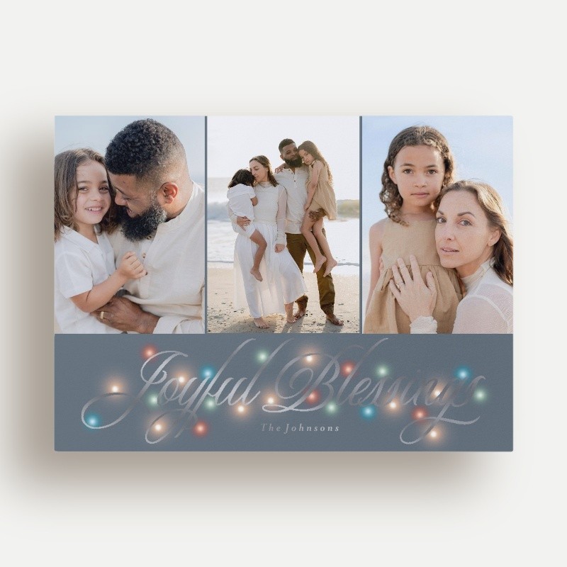 Glowing Flourish Holiday Card