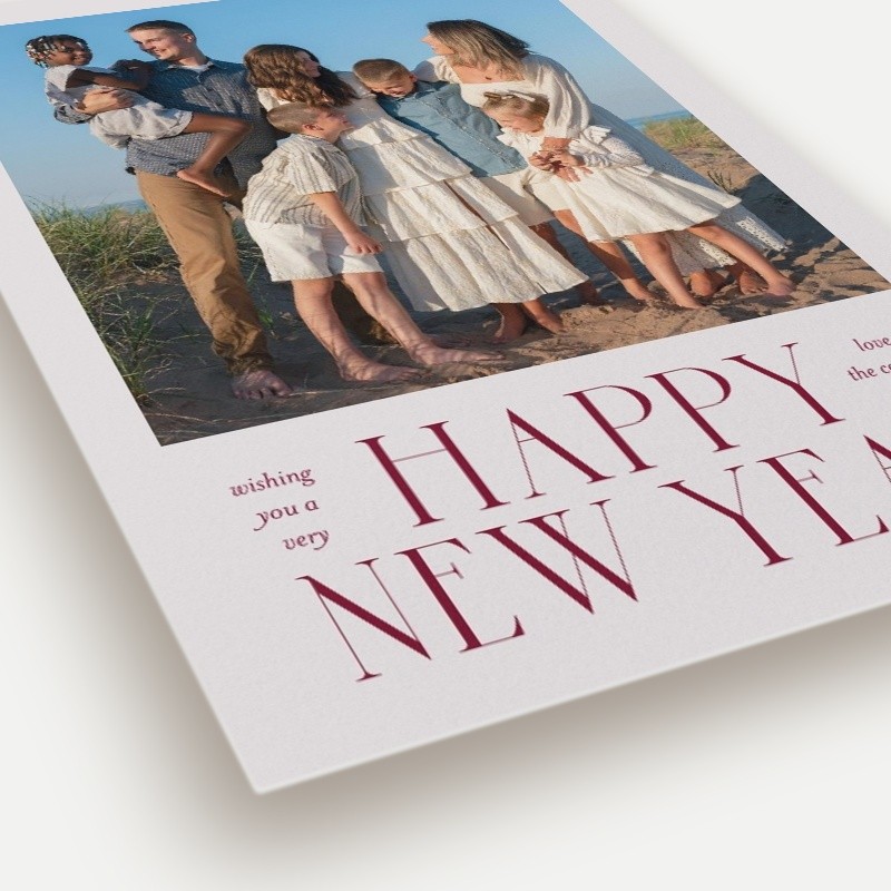 Grand Serif New Year's Card