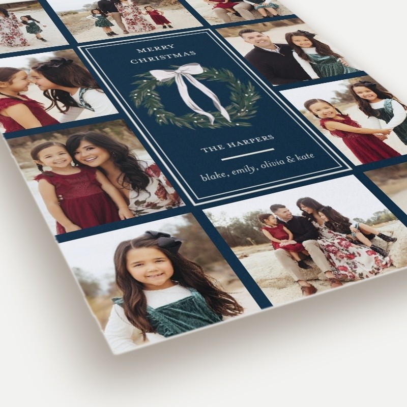 Centered Wreath Holiday Card