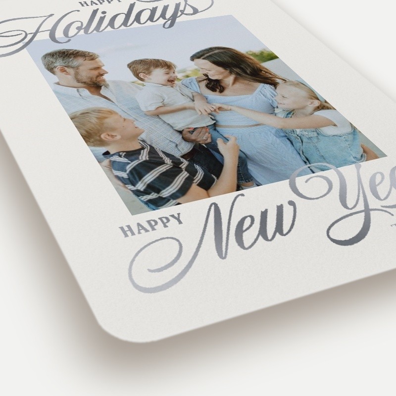 Split Script Holiday Card