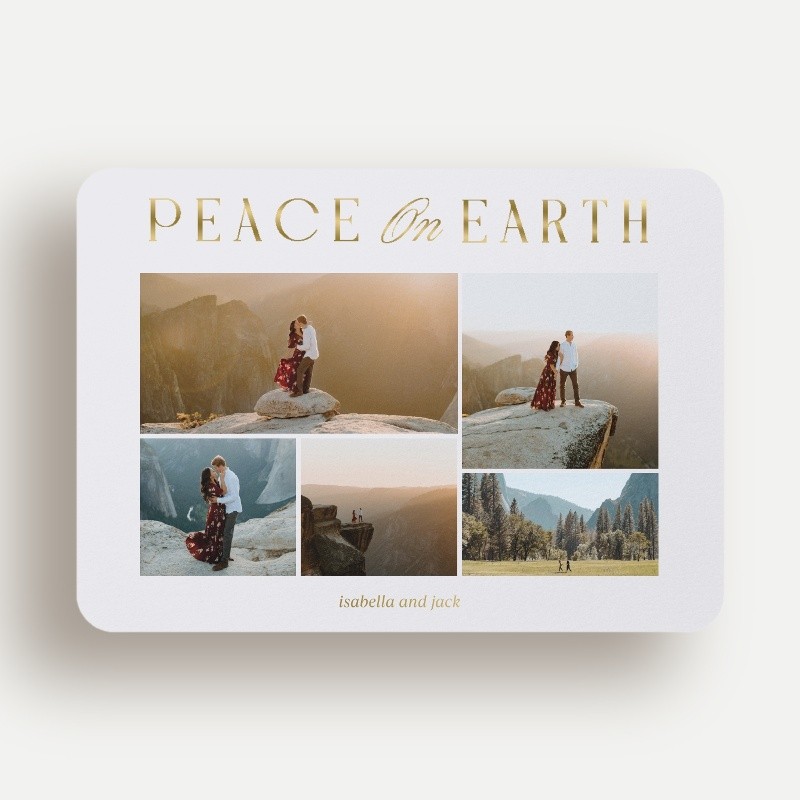 Luminous Peace Religious Christmas Card