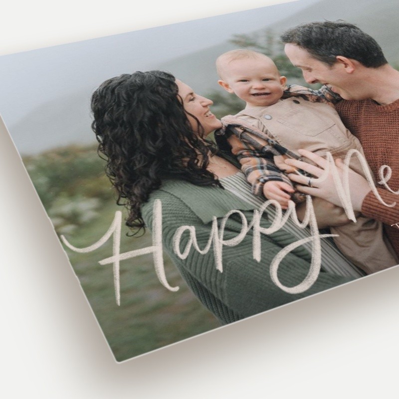 Script Overlay Holiday Card