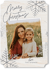 Rustic Foil Snowflakes