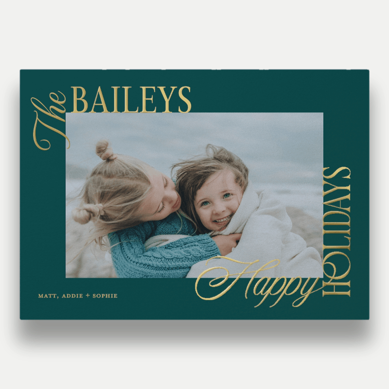 Bold Clipped Holiday Card