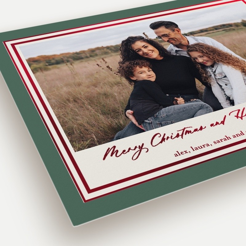Classic Matted Holiday Card
