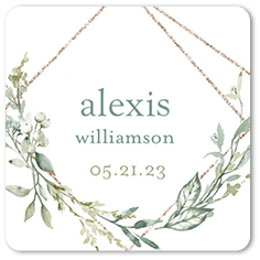 Geometric Floral Frame