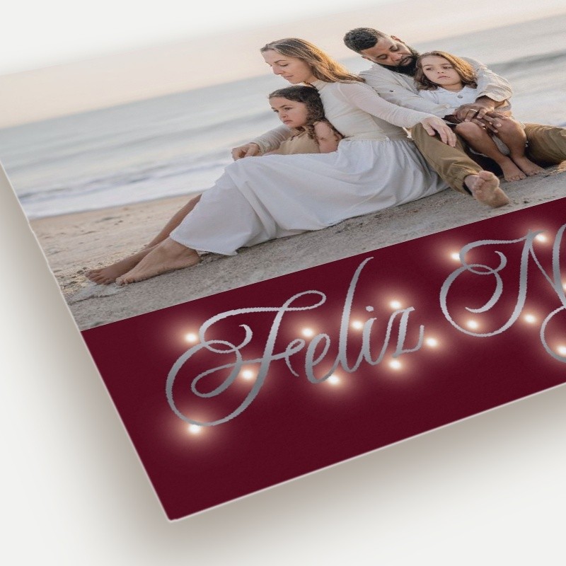 Glowing Flourish Holiday Card