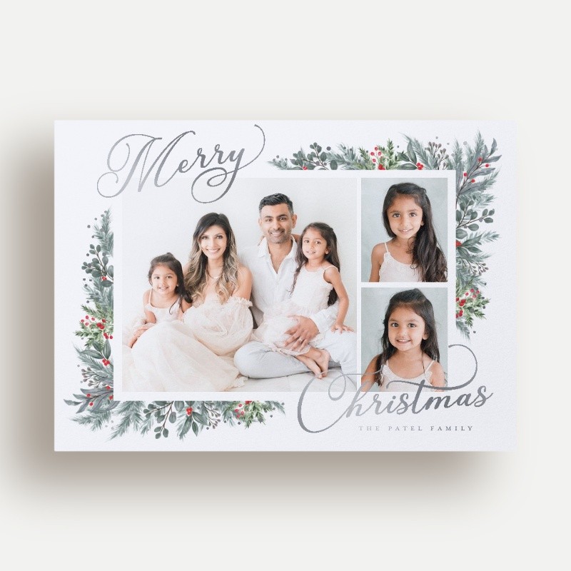 Wrapped Botanicals Holiday Card