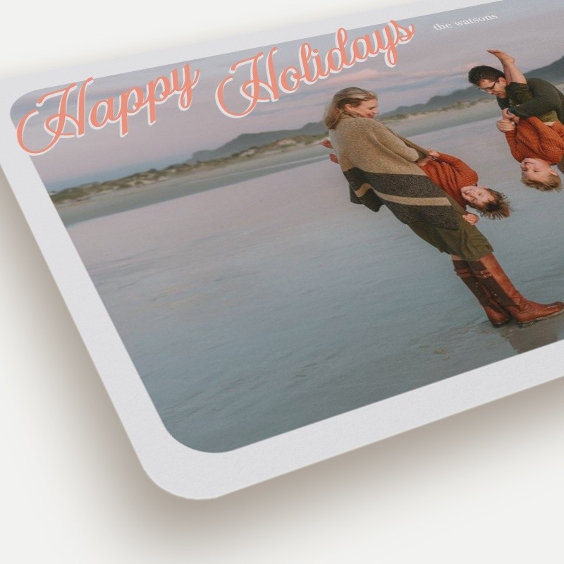 Classic Script Frame Holiday Card