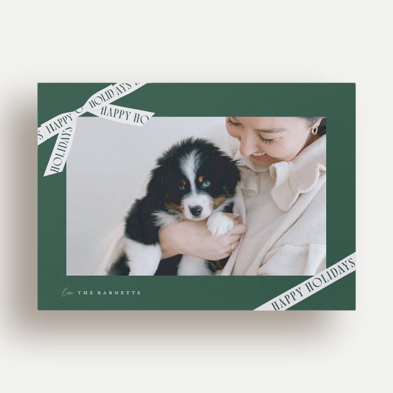 Ribbon Banner Holiday Card