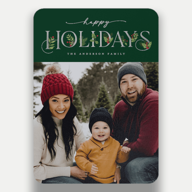 Classic Statement Holiday Card