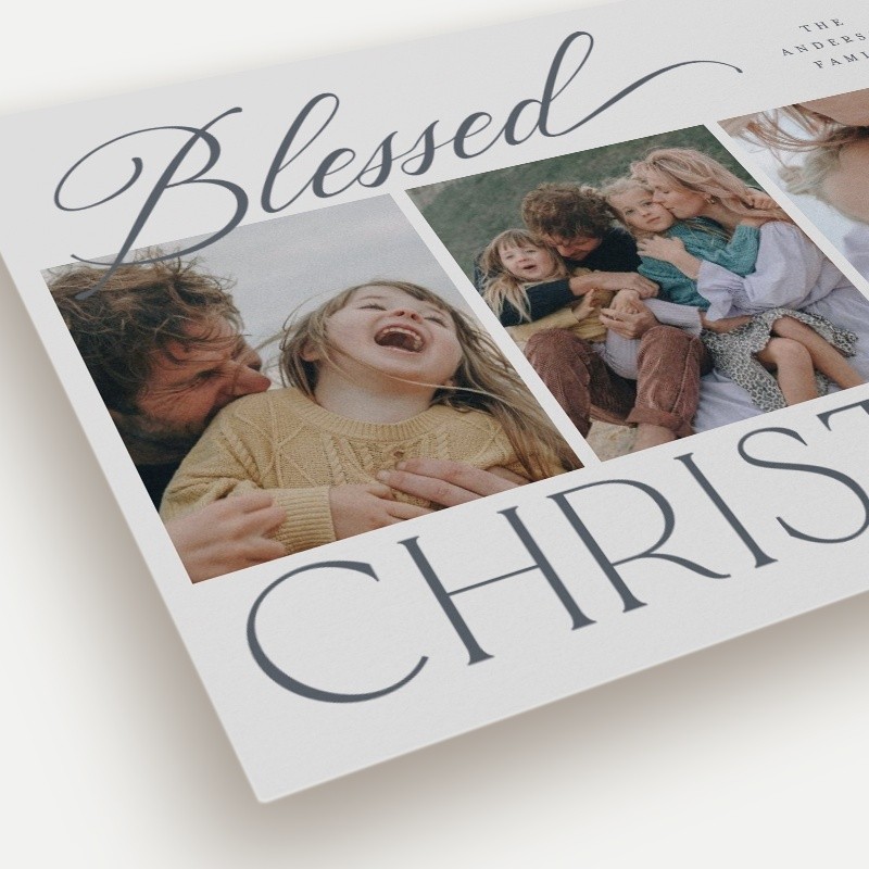 Script Serif Mix Holiday Card