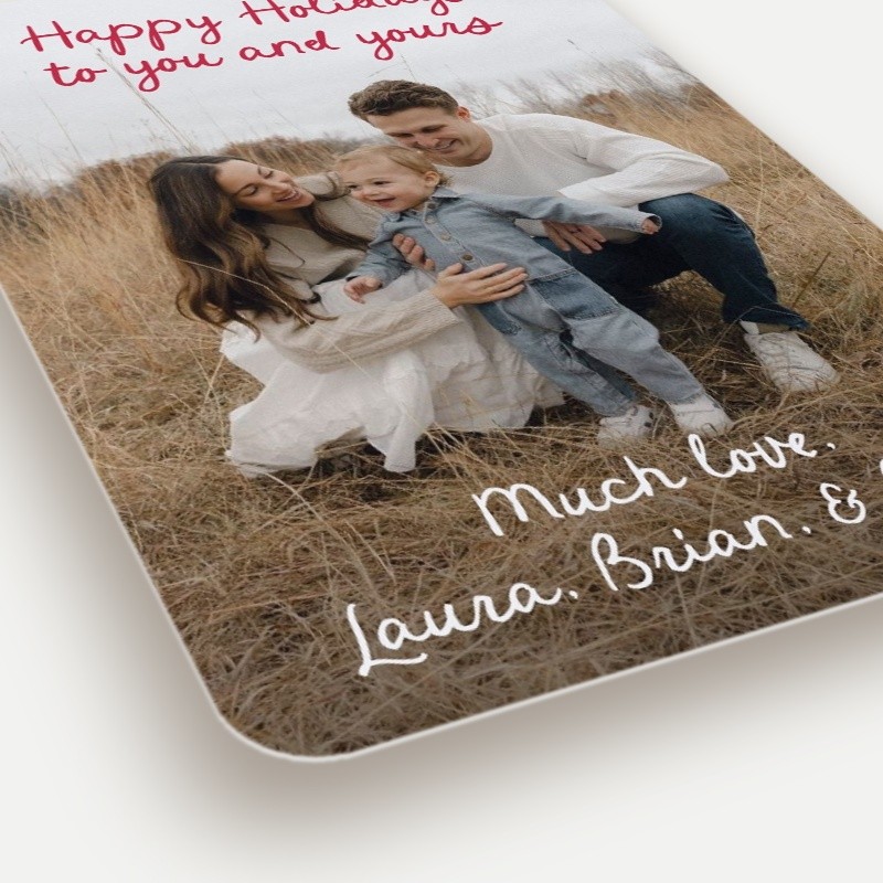 Artistic Script Holiday Card