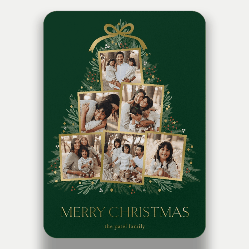 Tree Collage Holiday Card