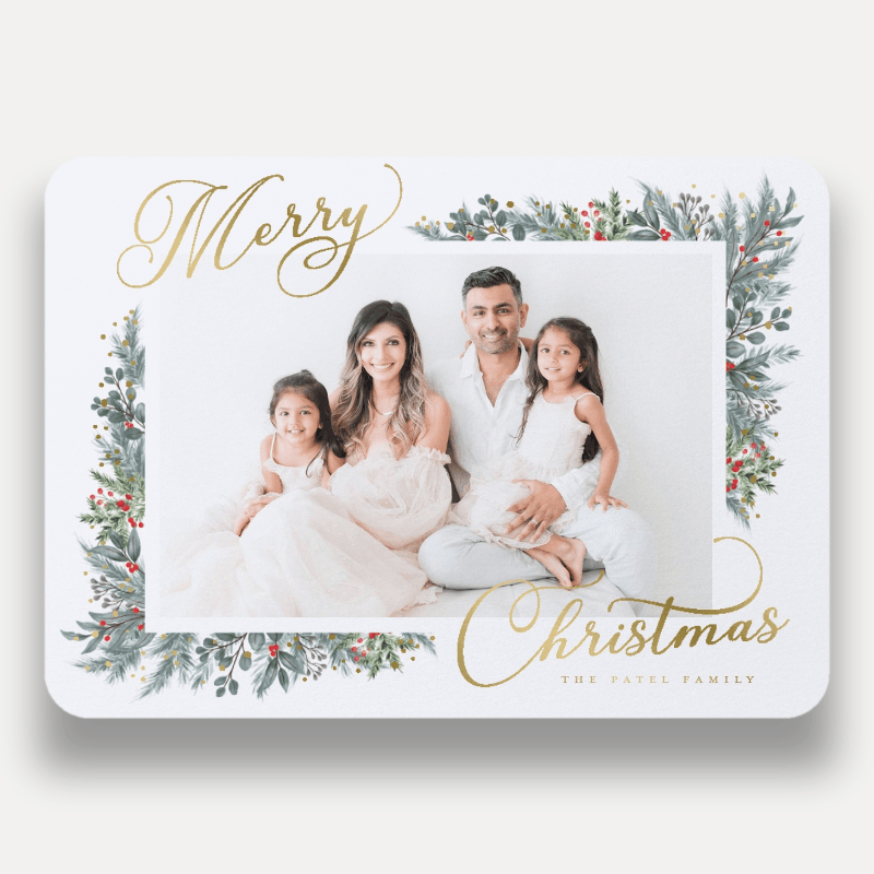 Wrapped Botanicals Holiday Card