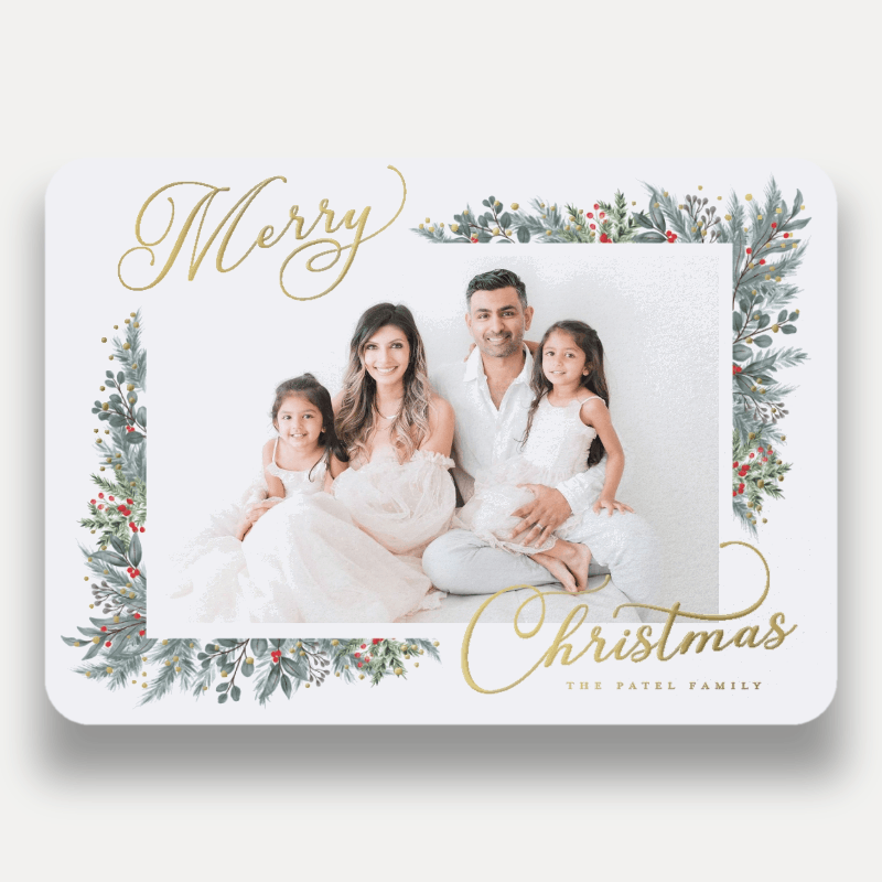 Wrapped Botanicals Holiday Card