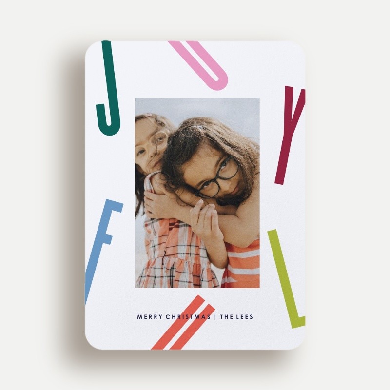 Scattered Joyful Holiday Card