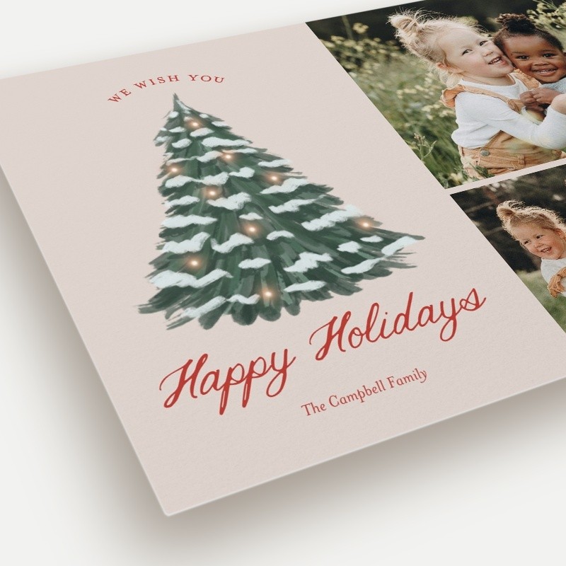 Snowy Pine Holiday Card